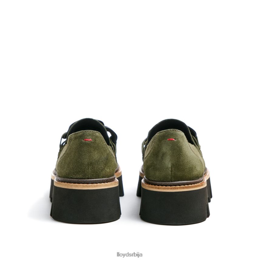 папуче од грубе коже Жене D0806T1019 ципеле зелен LLOYD