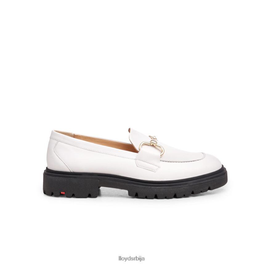 папуче од глатке коже Жене D0806T1034 ципеле бео LLOYD