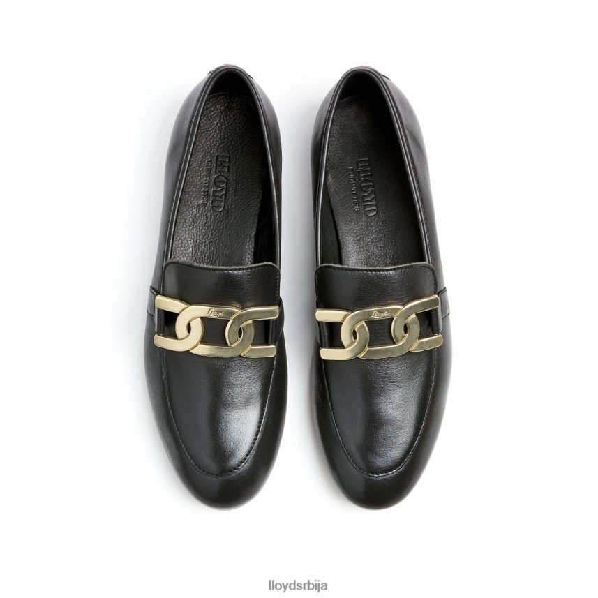 глатка кожна папуча Жене D0806T1039 ципеле црн LLOYD