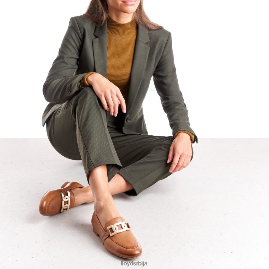 глатка кожна папуча Жене D0806T1040 ципеле браон LLOYD