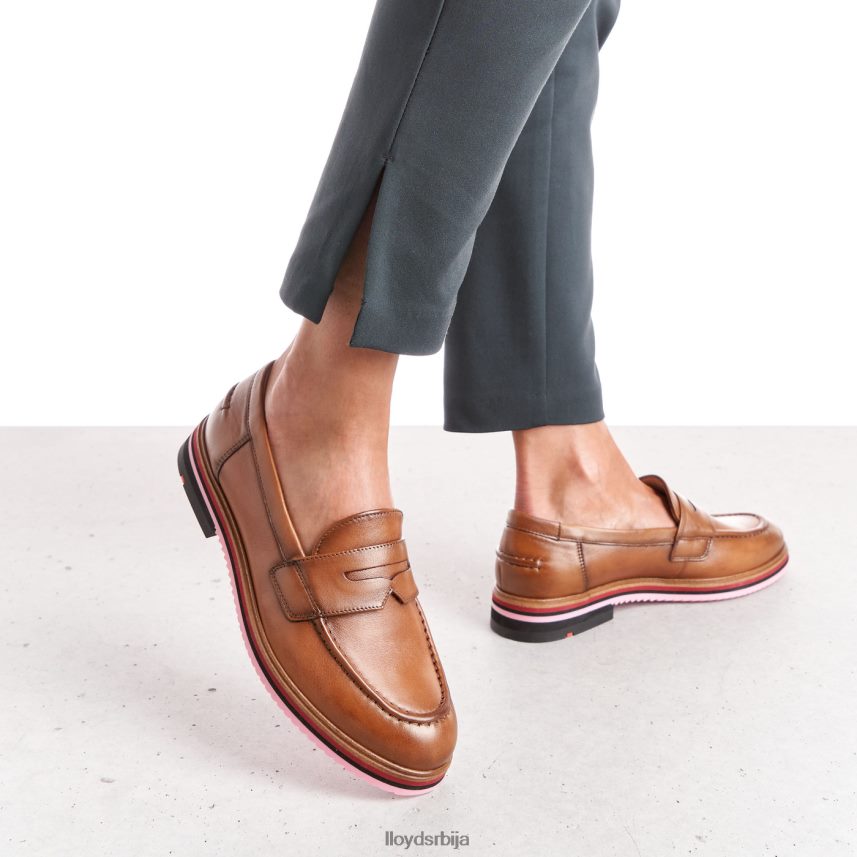 глатка кожна папуча Жене D0806T1045 ципеле браон LLOYD