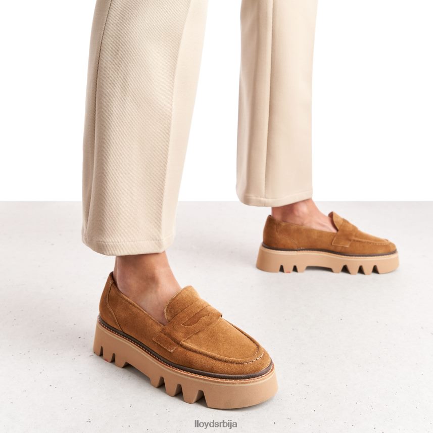 кожне папуче Жене D0806T1055 ципеле браон LLOYD