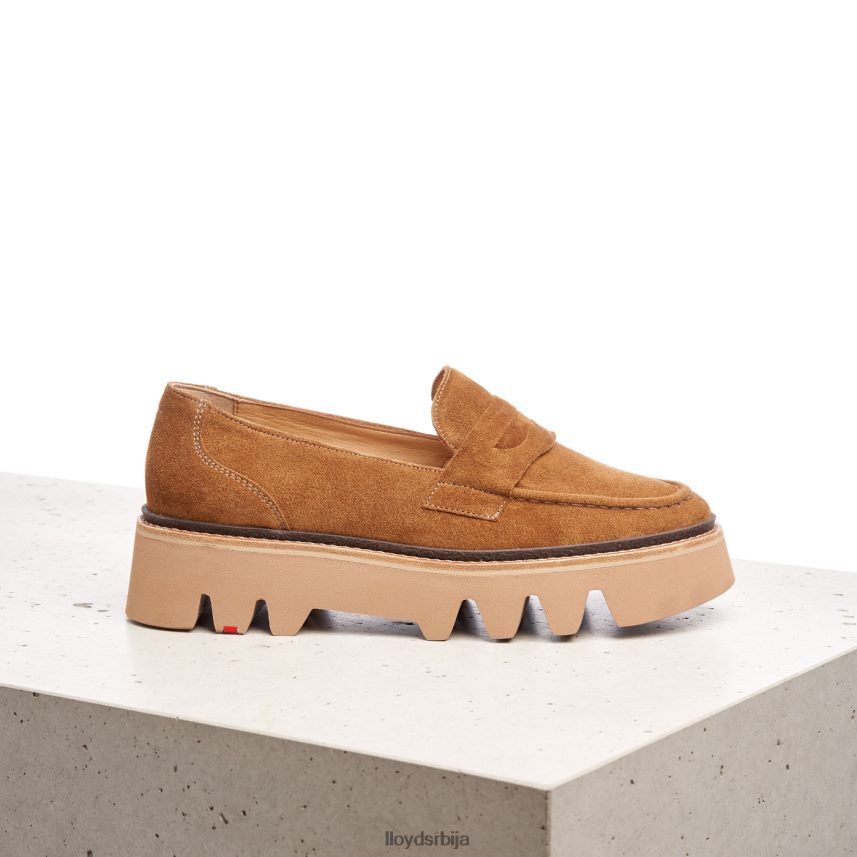 кожне папуче Жене D0806T1055 ципеле браон LLOYD