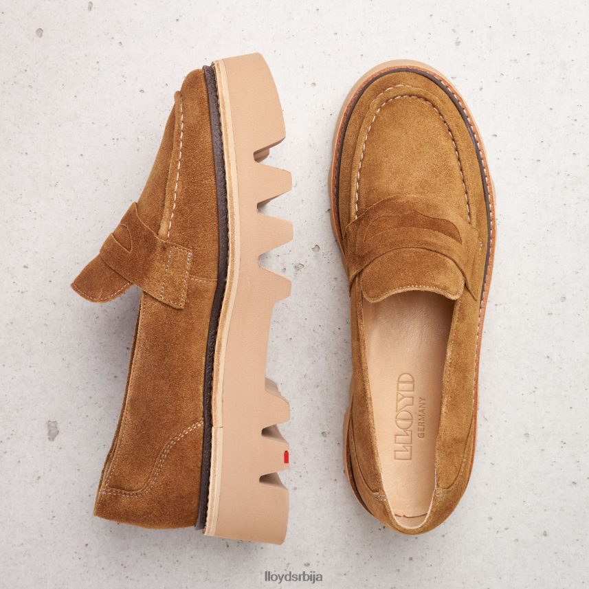 кожне папуче Жене D0806T1055 ципеле браон LLOYD