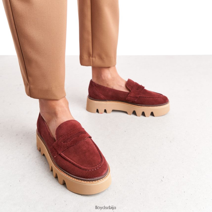 кожне папуче Жене D0806T1073 ципеле црвена LLOYD