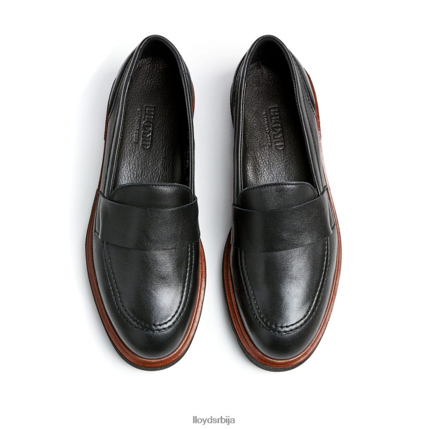 слип на кожној папучи Жене D0806T1116 ципеле црн LLOYD