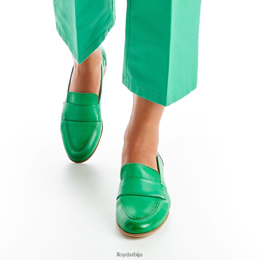 кожна папуча Жене D0806T1120 ципеле зелен LLOYD
