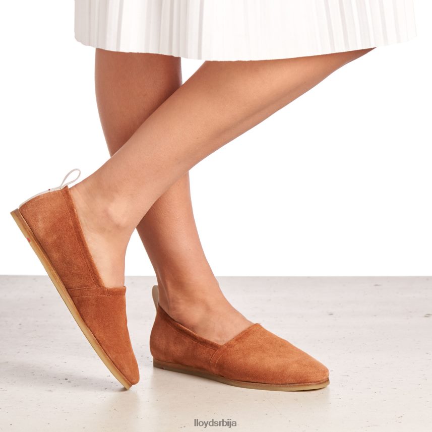 кожни слип на папучи Жене D0806T1123 ципеле браон LLOYD