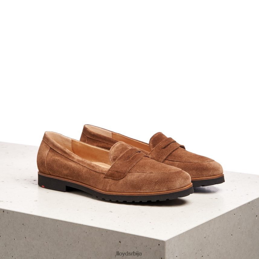 слип на кожној папучи Жене D0806T1148 ципеле браон LLOYD