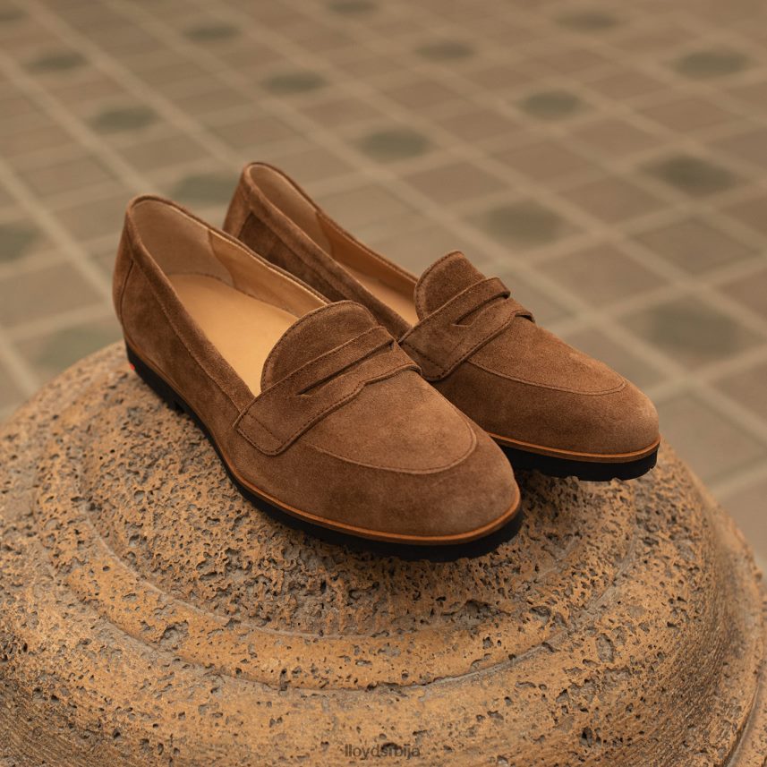 слип на кожној папучи Жене D0806T1148 ципеле браон LLOYD