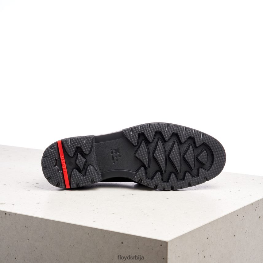 папуче од глатке коже Жене D0806T1357 ципеле црн LLOYD