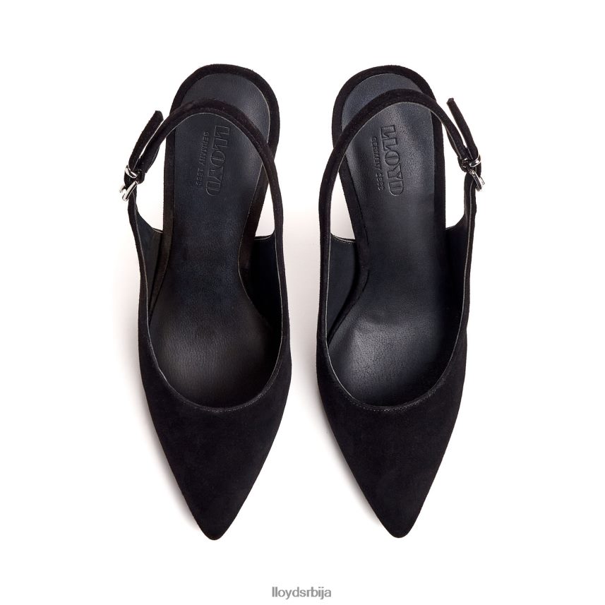 пумпе од грубе коже Жене D0806T1012 ципеле црн LLOYD