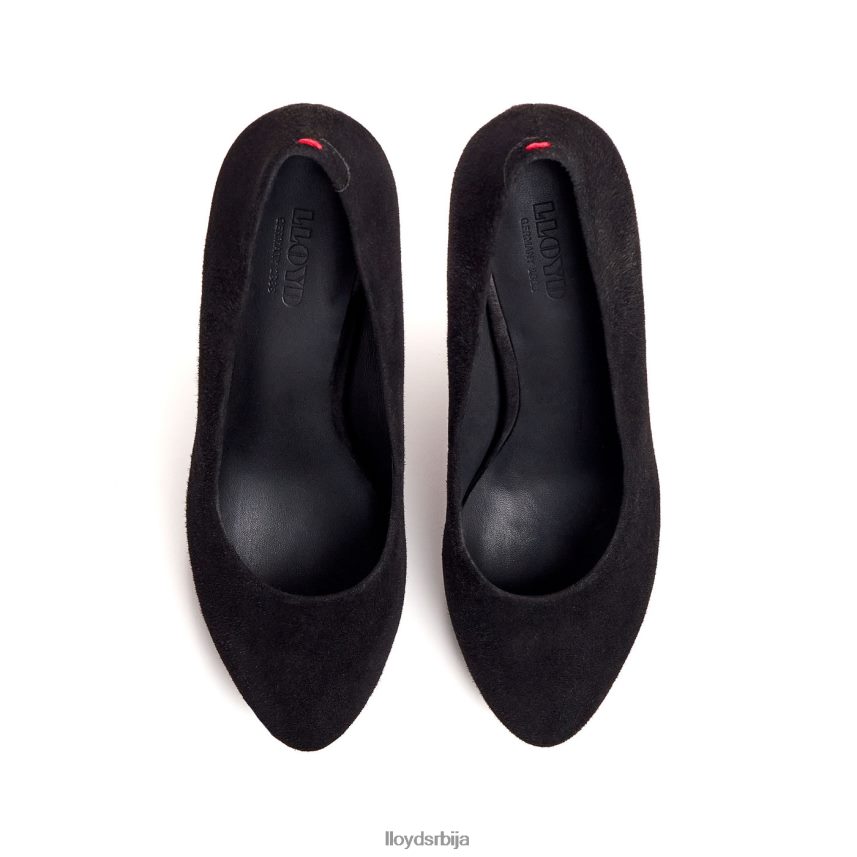 пумпе од грубе коже Жене D0806T1016 ципеле црн LLOYD