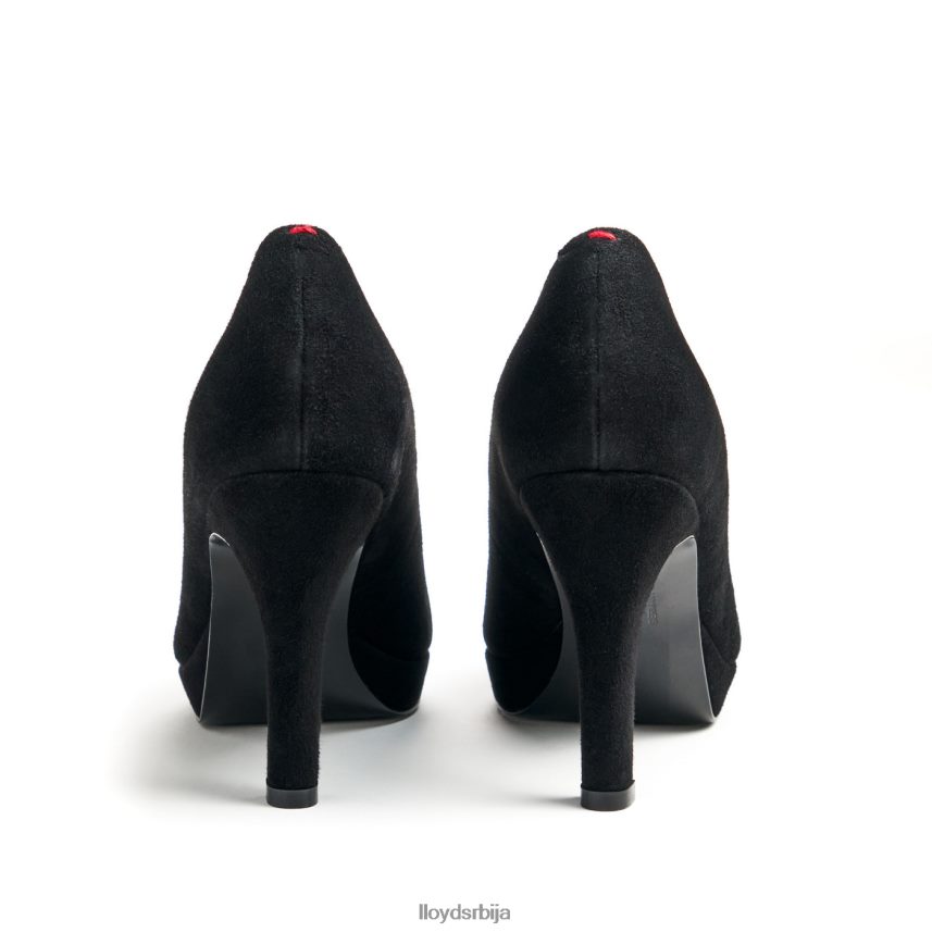 пумпе од грубе коже Жене D0806T1016 ципеле црн LLOYD