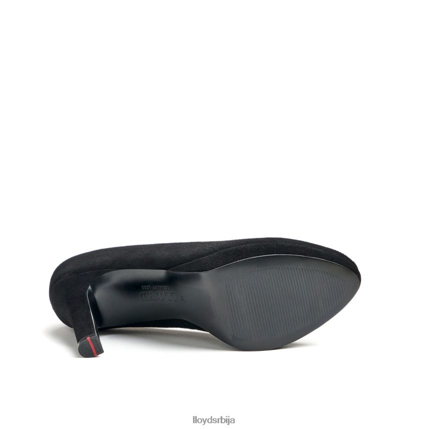 пумпе од грубе коже Жене D0806T1016 ципеле црн LLOYD