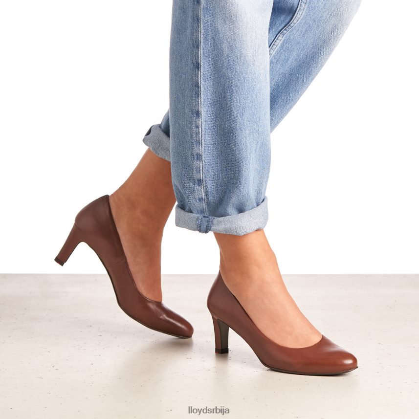 глатке кожне пумпе Жене D0806T1050 ципеле браон LLOYD