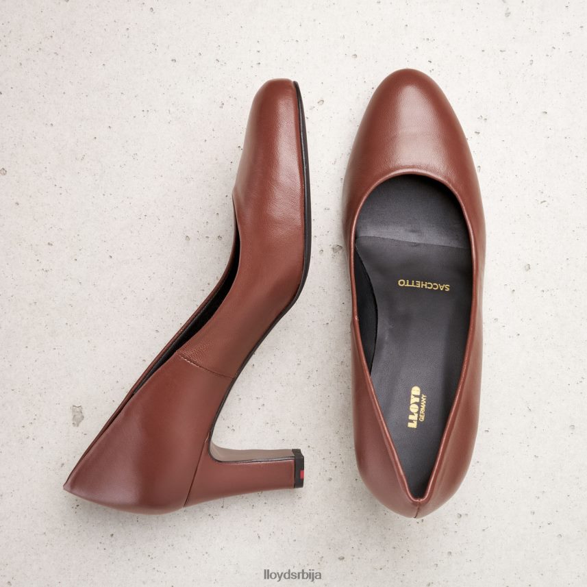 глатке кожне пумпе Жене D0806T1050 ципеле браон LLOYD