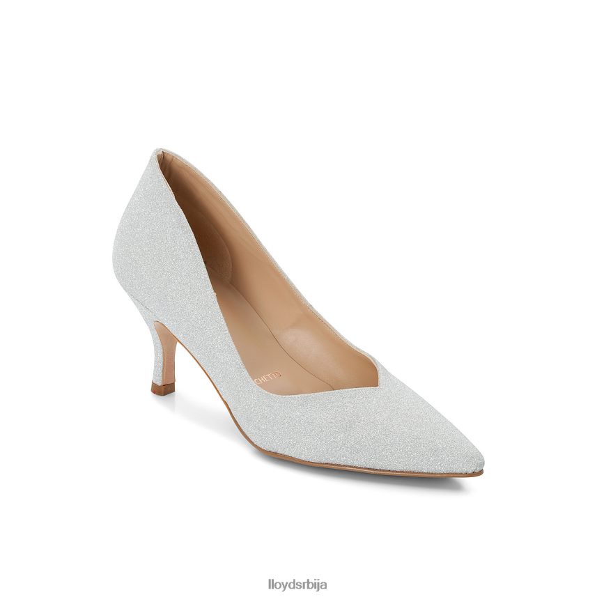 пумпе са ефектом коже Жене D0806T1100 ципеле сребро LLOYD
