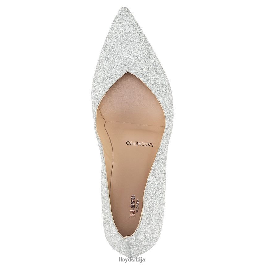 пумпе са ефектом коже Жене D0806T1100 ципеле сребро LLOYD