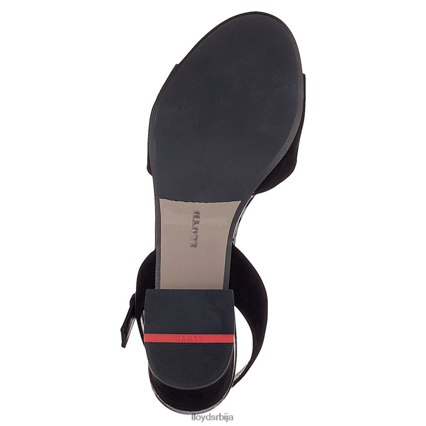 сандале од семиша Жене D0806T1173 ципеле црн LLOYD