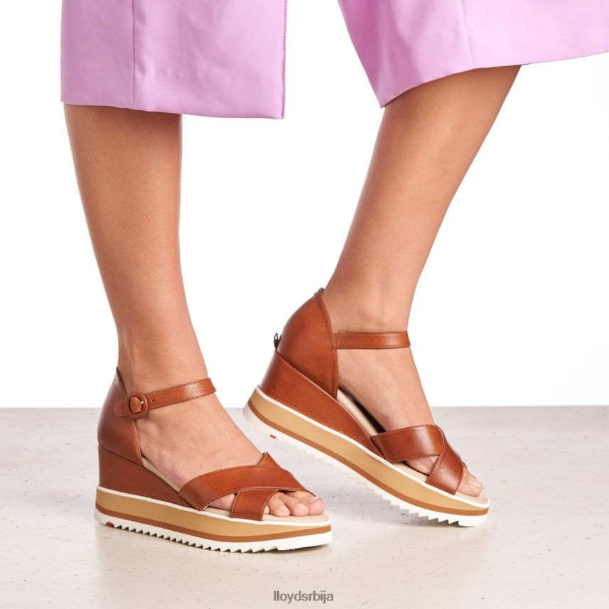 сандале на клин Жене D0806T1204 ципеле браон LLOYD