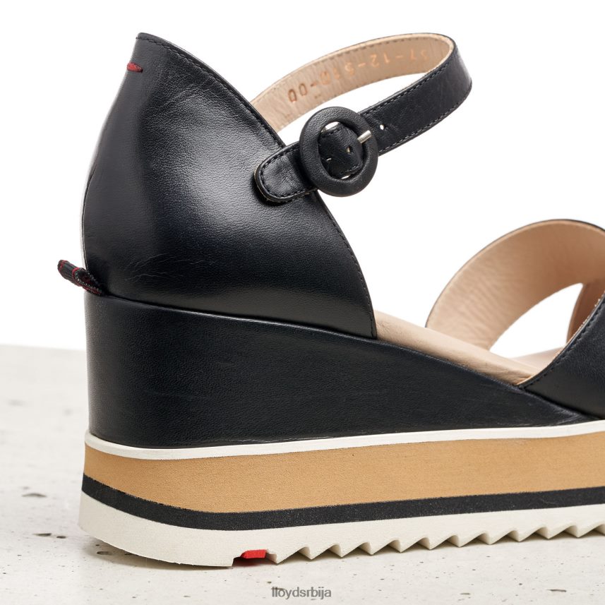 сандале на клин Жене D0806T1208 ципеле црн LLOYD
