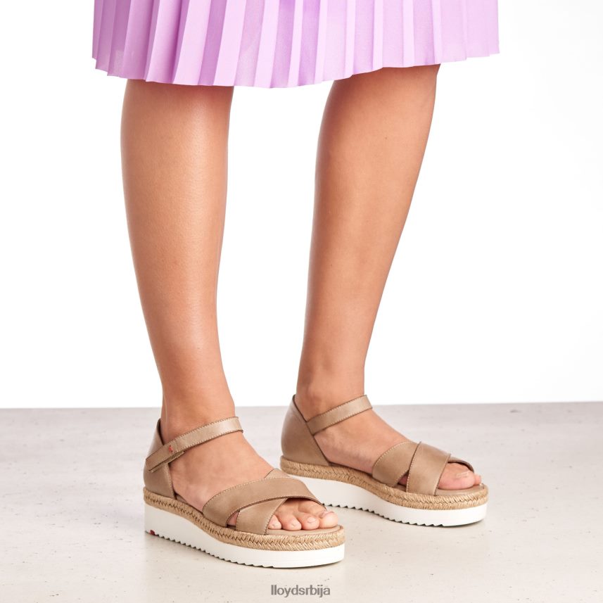 сандале на клин Жене D0806T1229 ципеле беж LLOYD