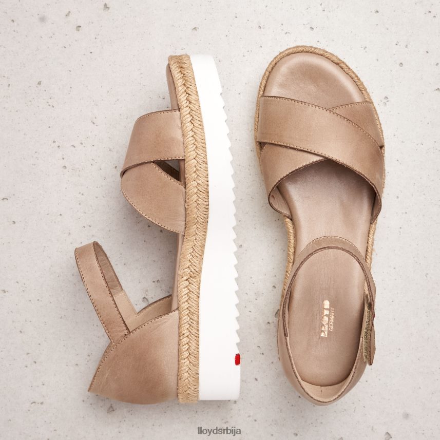 сандале на клин Жене D0806T1229 ципеле беж LLOYD