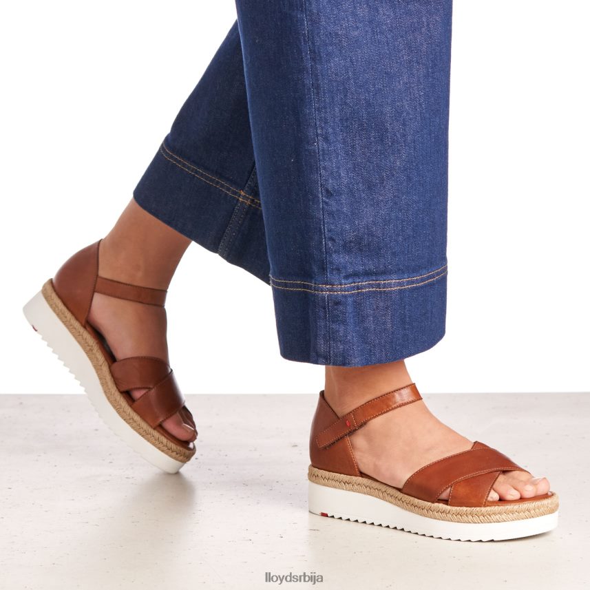 сандале на клин Жене D0806T1237 ципеле браон LLOYD