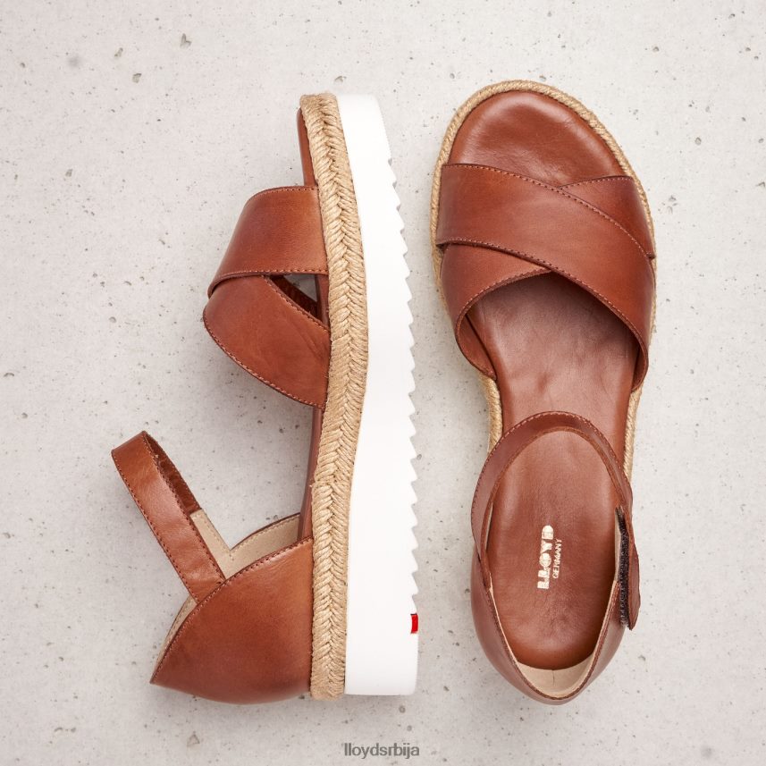 сандале на клин Жене D0806T1237 ципеле браон LLOYD