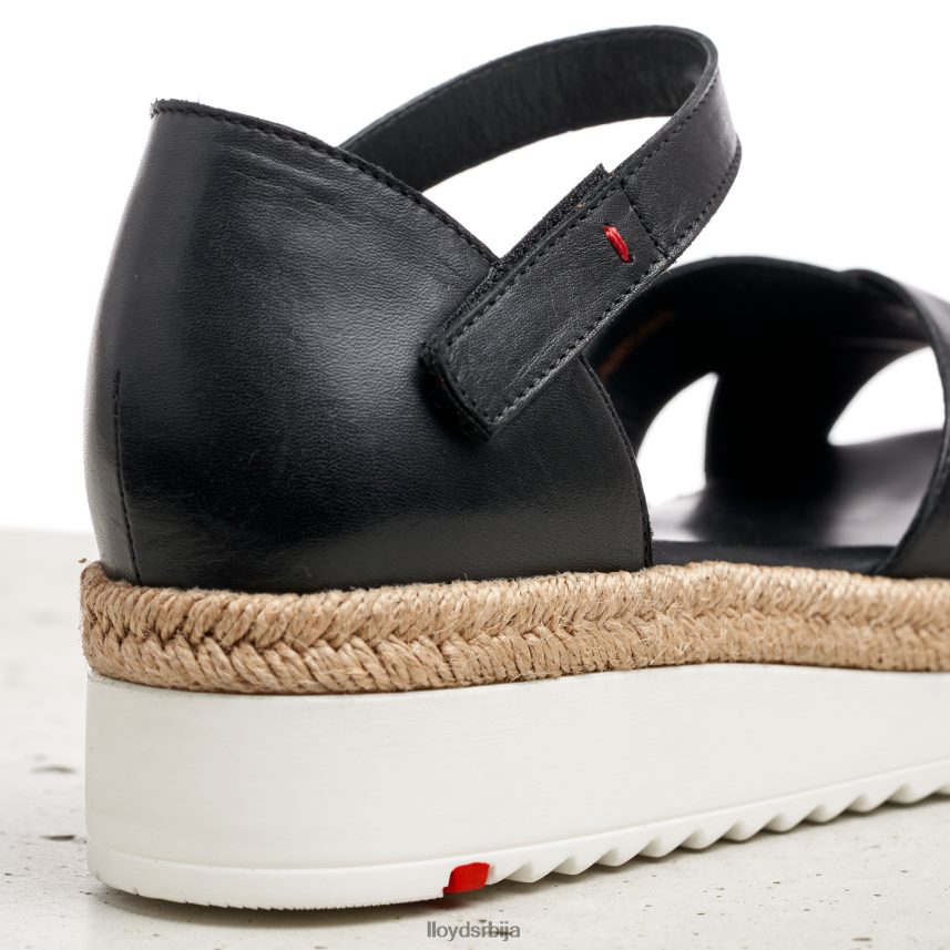 сандале на клин Жене D0806T1242 ципеле црн LLOYD