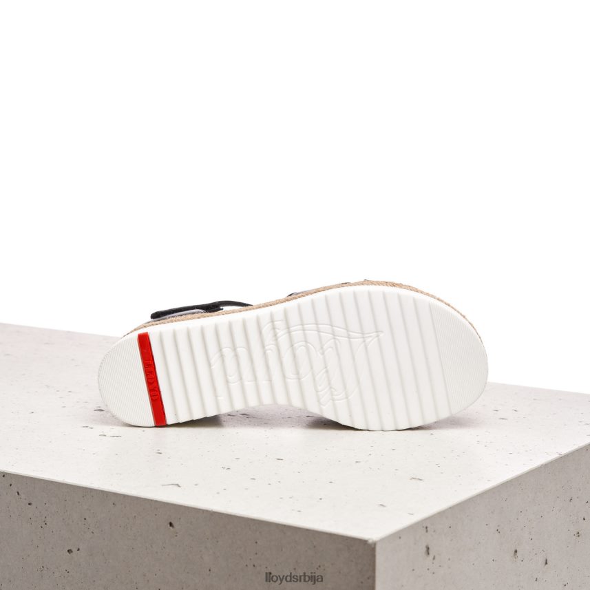 сандале на клин Жене D0806T1242 ципеле црн LLOYD