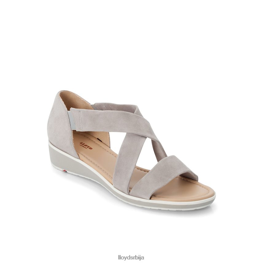 сандале од семиша Жене D0806T1247 ципеле сива LLOYD