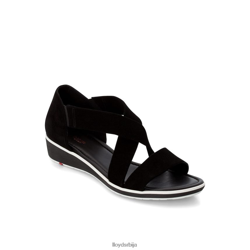 сандале од семиша Жене D0806T1248 ципеле црн LLOYD