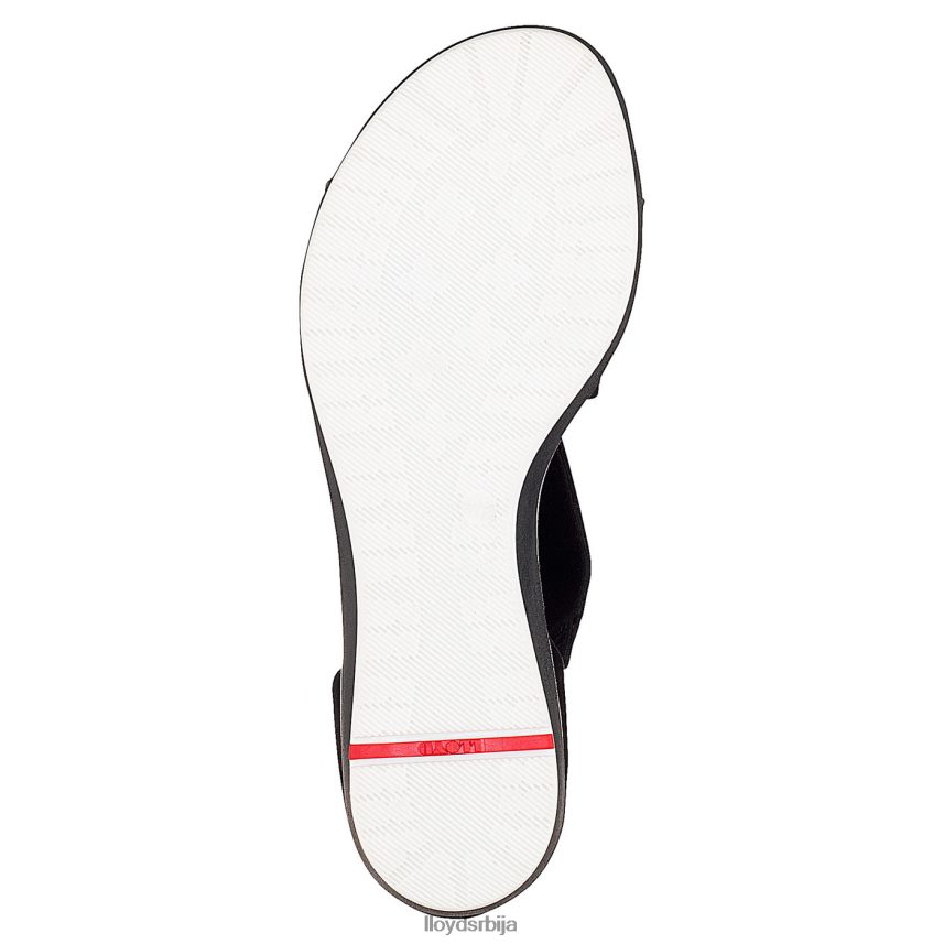 сандале од семиша Жене D0806T1248 ципеле црн LLOYD