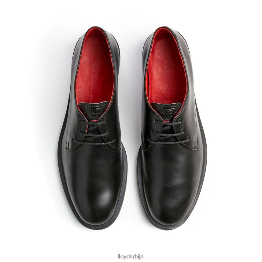 чипкасте кожне полуципеле Жене D0806T1035 ципеле црн LLOYD