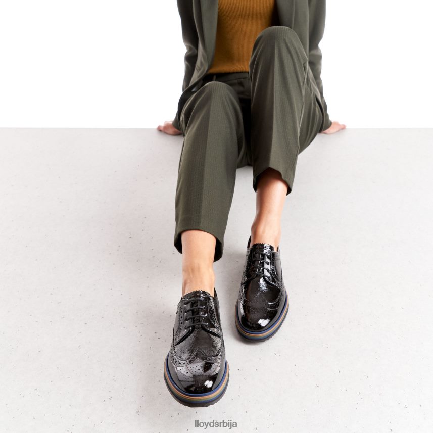 пертле полуципеле Жене D0806T1043 ципеле црн LLOYD