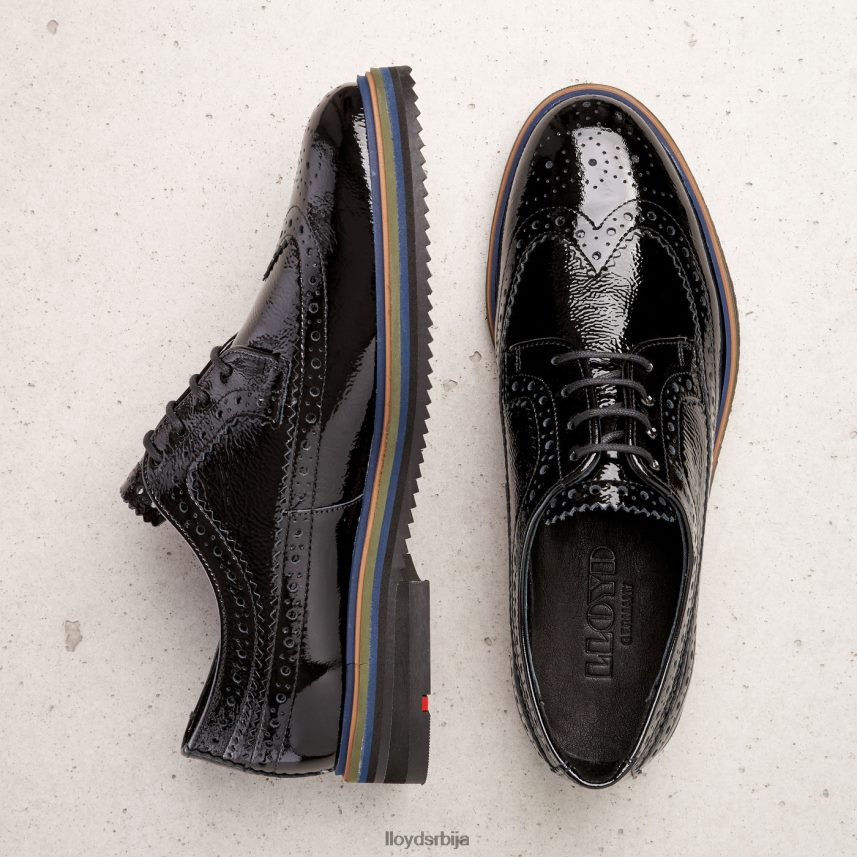 пертле полуципеле Жене D0806T1043 ципеле црн LLOYD