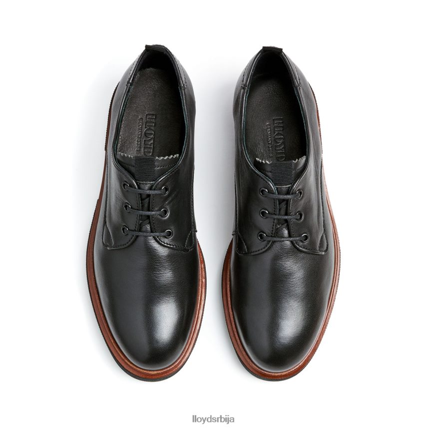 чипкасте кожне полуципеле Жене D0806T1049 ципеле црн LLOYD