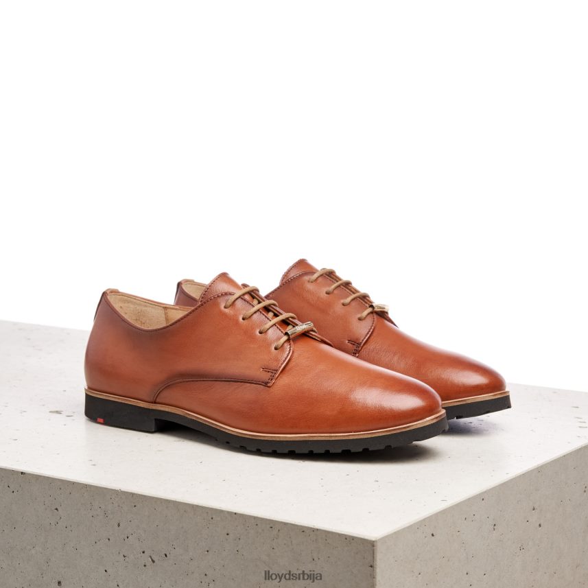 чипкасте кожне полуципеле Жене D0806T1057 ципеле браон LLOYD