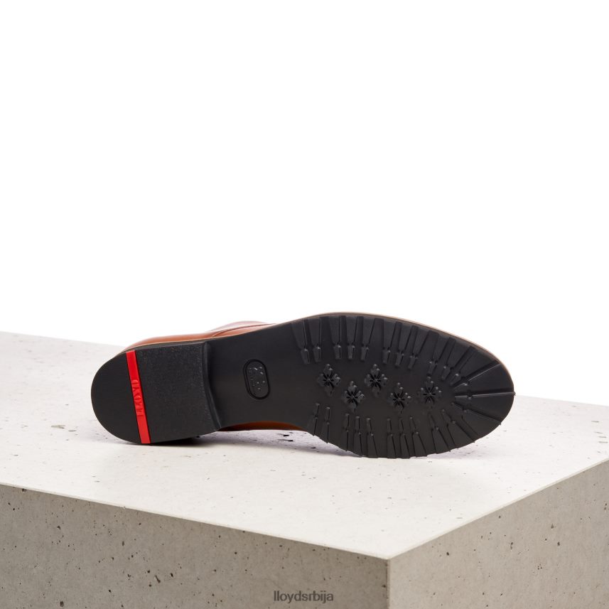 чипкасте кожне полуципеле Жене D0806T1057 ципеле браон LLOYD