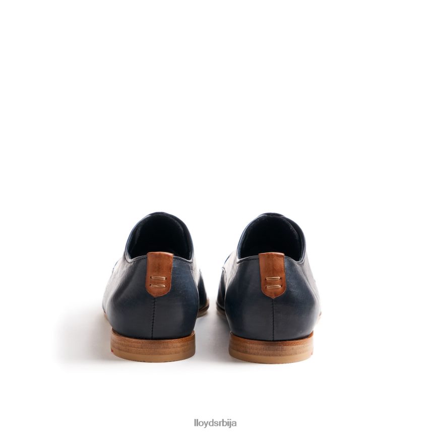 полуципеле од глатке коже од чипке Жене D0806T1066 ципеле Плави LLOYD