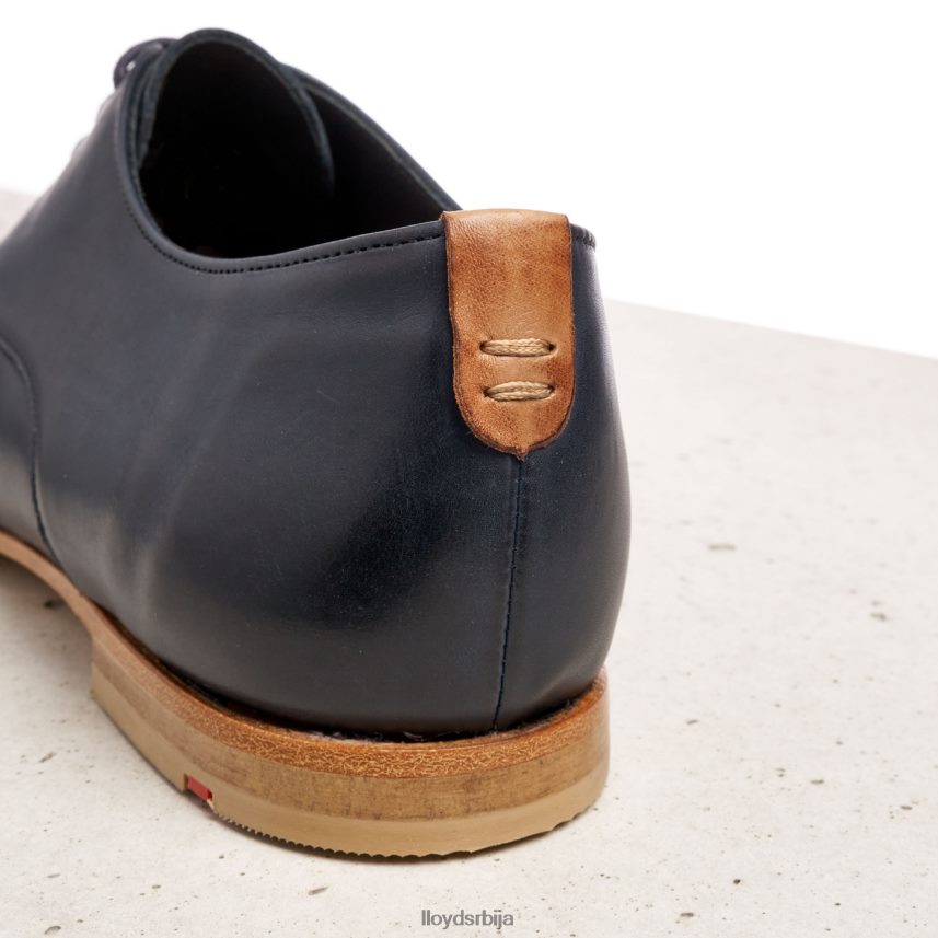 полуципеле од глатке коже од чипке Жене D0806T1066 ципеле Плави LLOYD