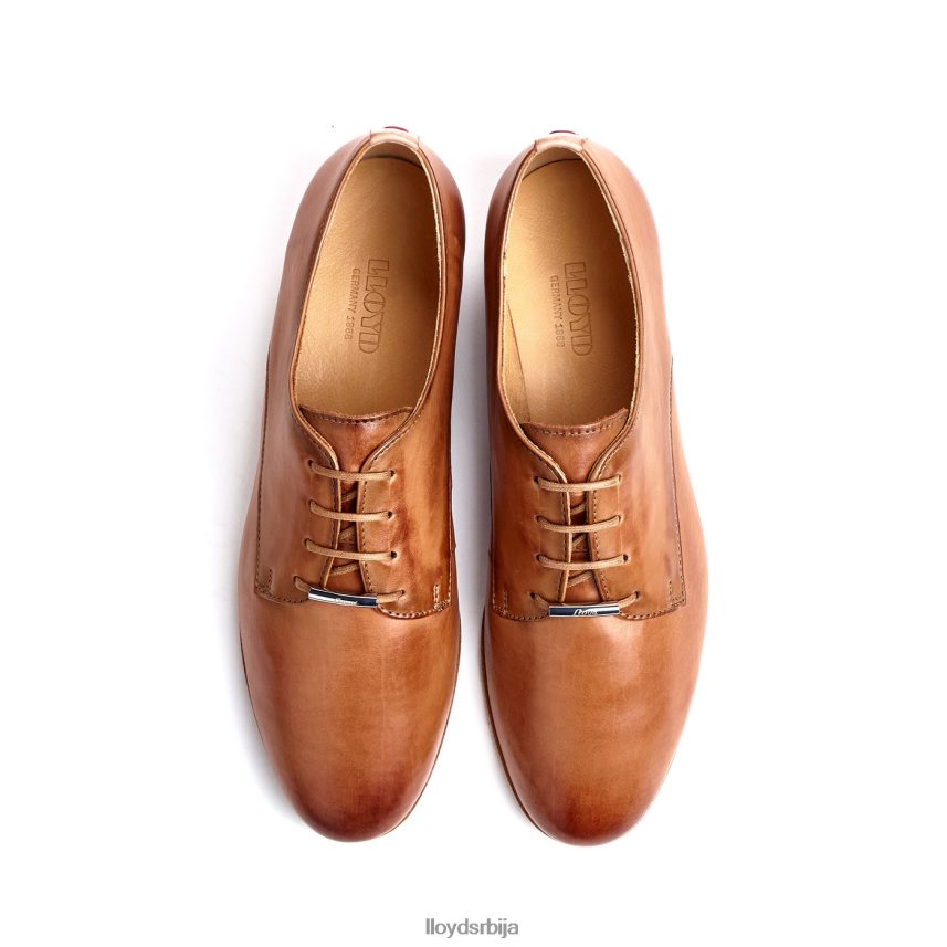 полуципеле од глатке коже са чипком Жене D0806T1067 ципеле браон LLOYD