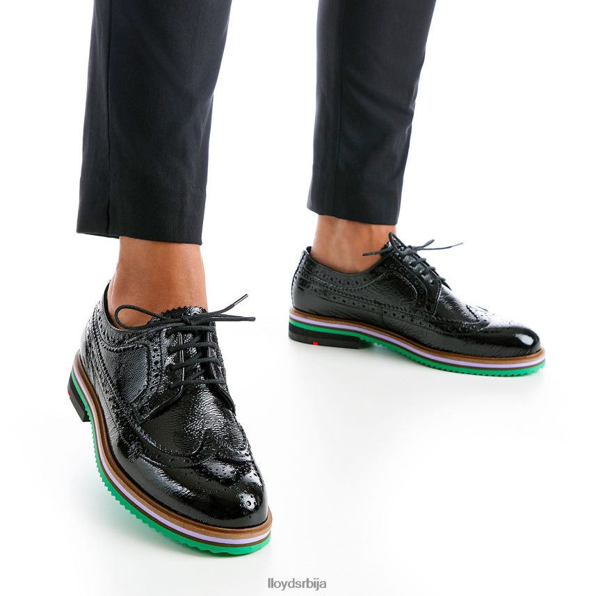 рогх кожне полуципеле са чипком Жене D0806T1068 ципеле црн LLOYD