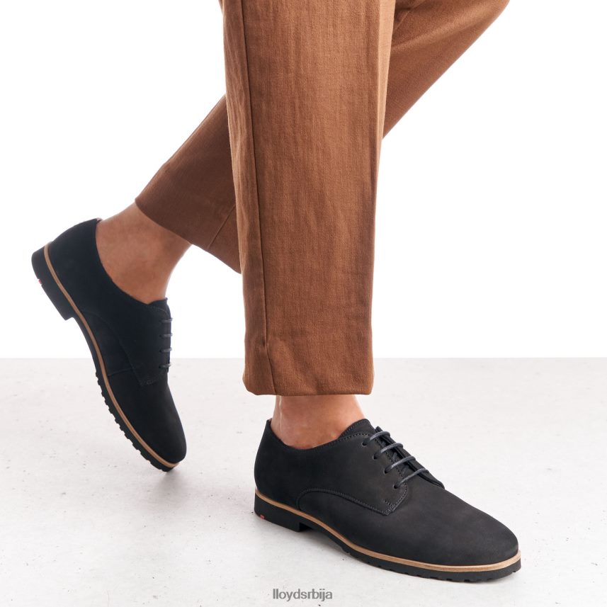 рогх кожне полуципеле са чипком Жене D0806T1071 ципеле црн LLOYD