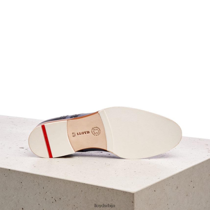 полуципеле од глатке коже са чипком Жене D0806T1086 ципеле Плави LLOYD