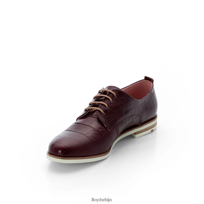 рогх кожне полуципеле са чипком Жене D0806T1092 ципеле црвена LLOYD