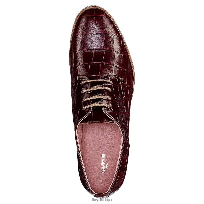 рогх кожне полуципеле са чипком Жене D0806T1092 ципеле црвена LLOYD