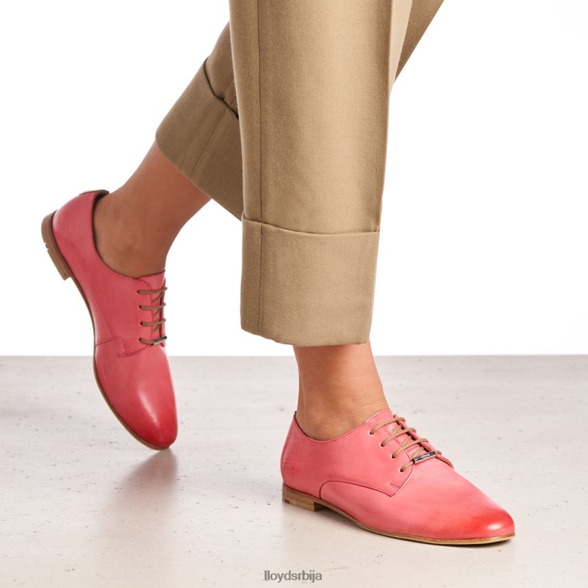 полуципеле од глатке коже од чипке Жене D0806T1093 ципеле розе LLOYD